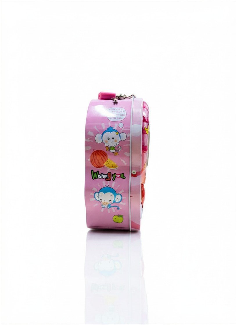 Cute Monkey Piggy Bank with Clock for Kids – Coin Saving Box & Table Clock - Image 3
