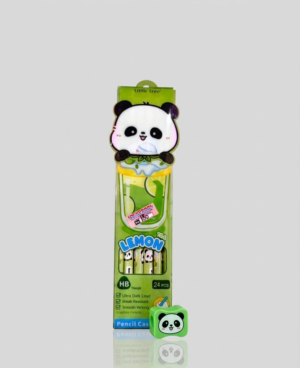 Lemon Panda Pencil Case (24 PCS HB Pencils)