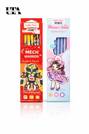 Fancy Cartoon Pencils for Kids – HB Student Pencil Set (12 PCS)