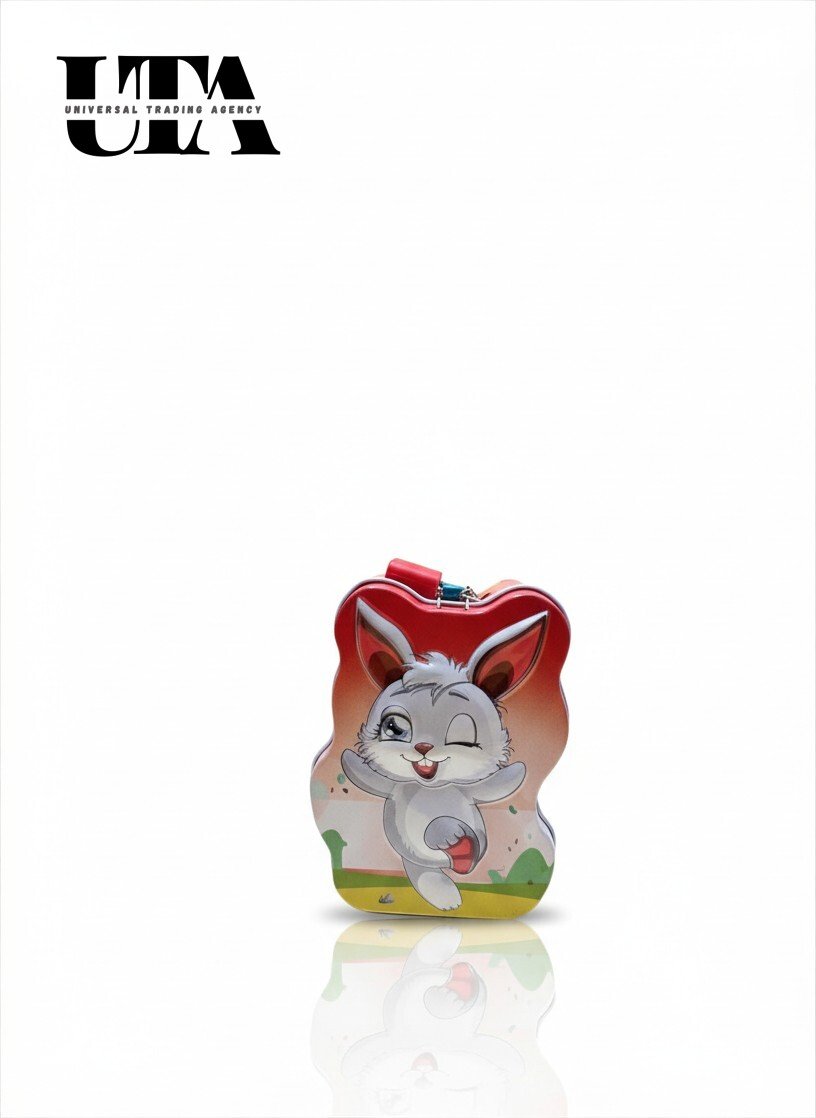 Cute Rabbit Piggy Bank for Kids – Cartoon Coin Saving Box with Lock