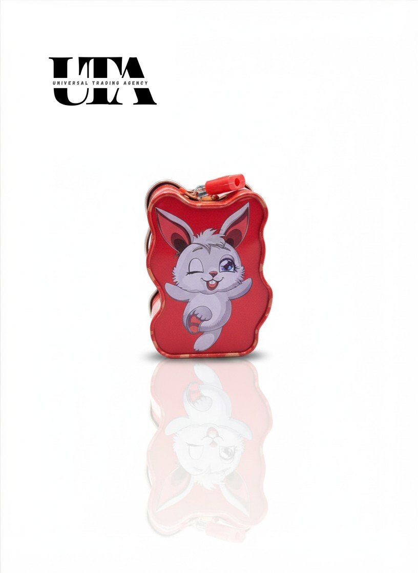 Cute Rabbit Piggy Bank for Kids – Cartoon Coin Saving Box with Lock - Image 3