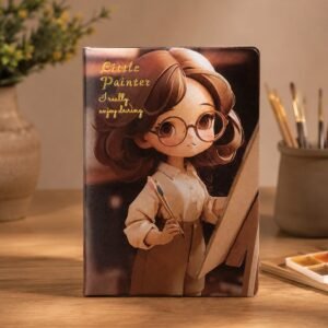 Little Painter Cute Cartoon Diary | A5 Ruled Journal for Kids, Students & Artists