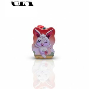 Rabbit Shape Metal Piggy Bank for Kids with Lock & Key